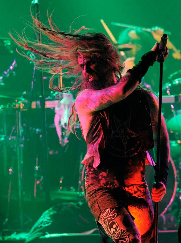 Rob Zombie performs during the second annual Revolver Golden Gods Awards in Los Angeles, Thursd ...