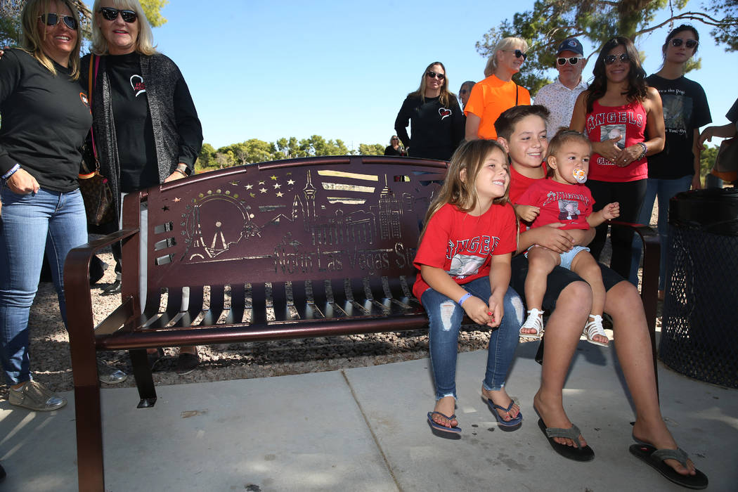 The family members of Brian Fraser, who was killed during the Route 91 Harvest festival, includ ...