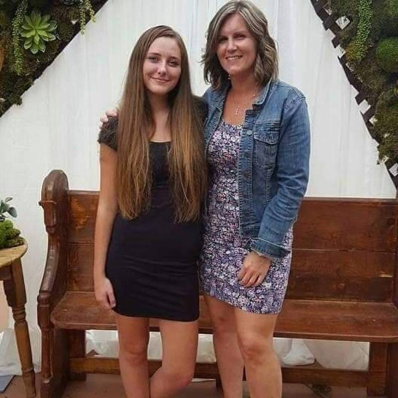 Karlie Gusé with her stepmom Melissa Gusé.