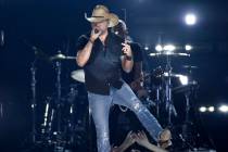 Jason Aldean, winner of the Dick Clark artist of the decade award, performs at the 54th annual ...