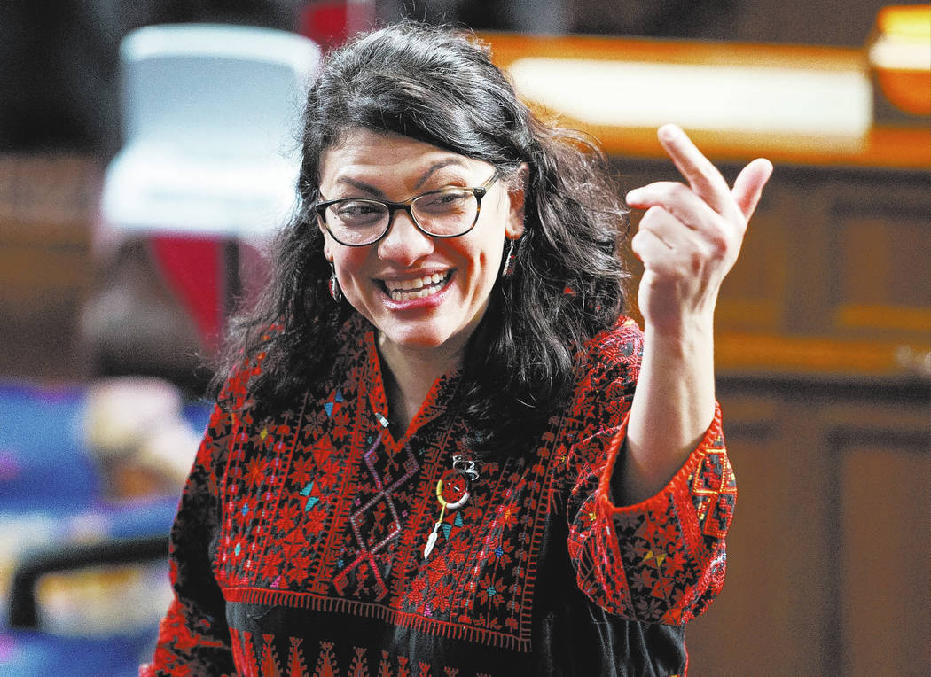 Rep.Rashida Tlaib of Michigan. (AP Photo/Carolyn Kaster)