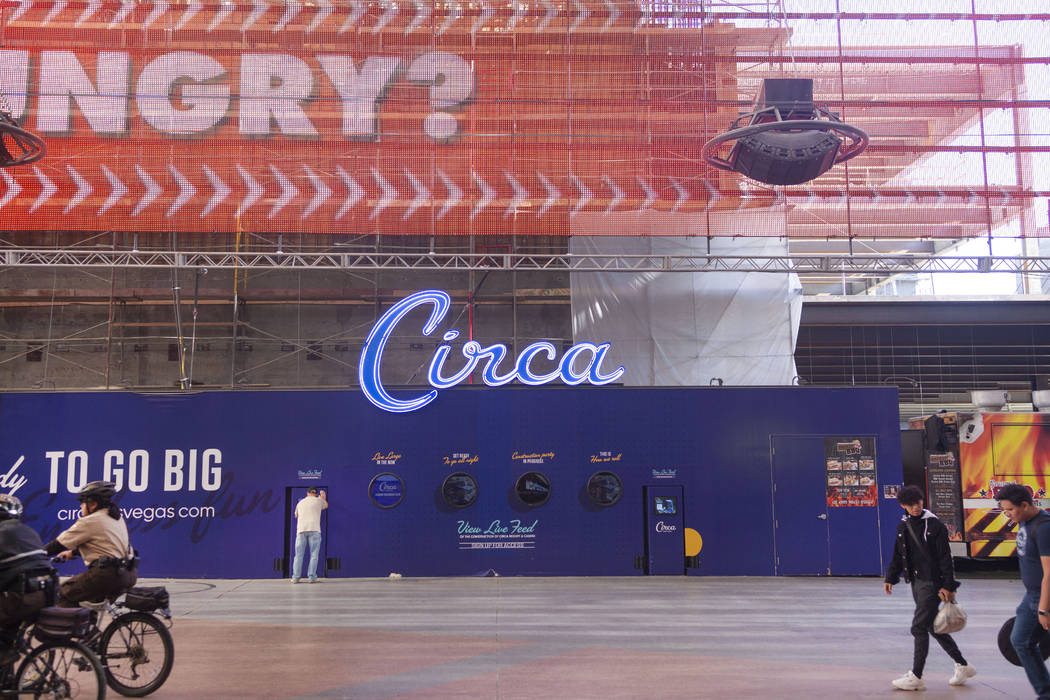 Circa, the new hotel-casino by owners Derek and Greg Stevens, is under construction in downtown ...