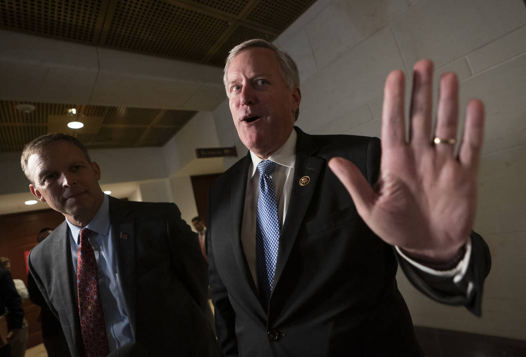 Rep. Mark Meadows, R-N.C., a member of the House Committee on Oversight and Reform, joined at l ...