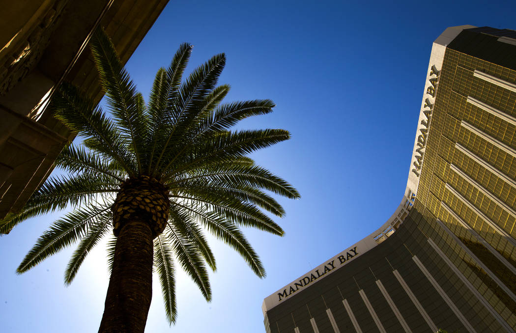 The Mandalay Bay nearly two years after a mass shooting occurred from there on the Las Vegas St ...