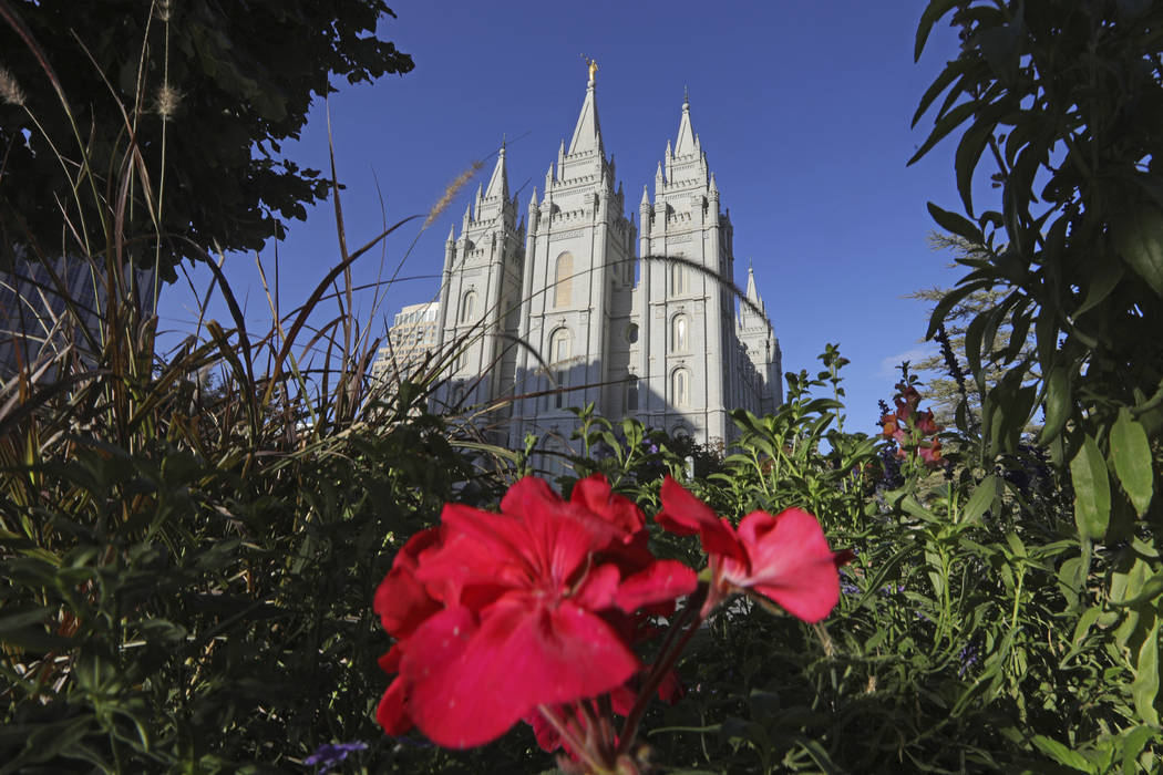 The Salt Lake Temple, at Temple Square, is shown Friday, Oct. 4, 2019, in Salt Lake City. The p ...