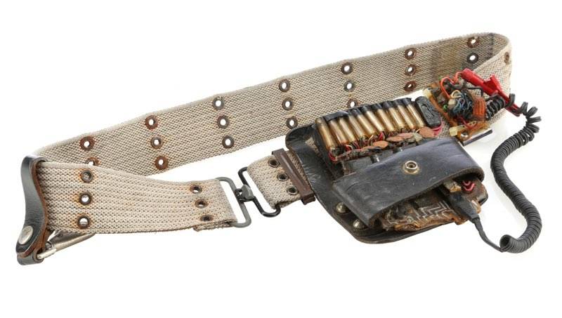 A utility belt from the classic 1984 movie "Ghostbusters," which are to be on display at Zak Ba ...