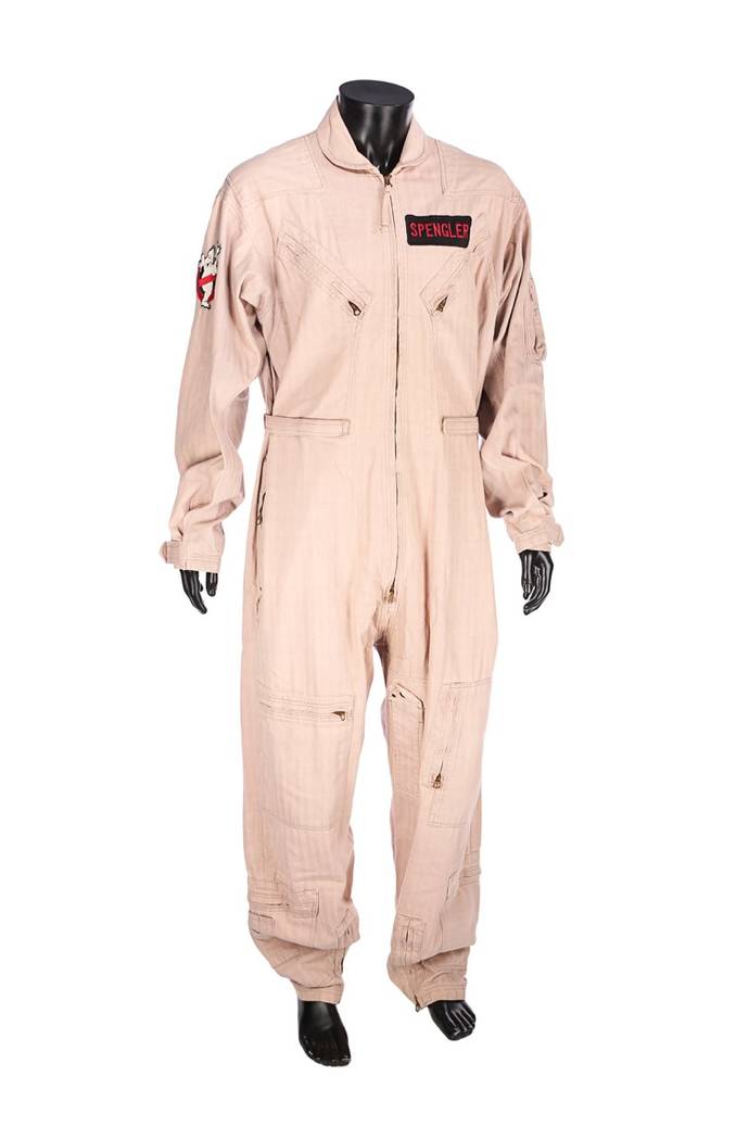 Harold Ramis jumpsuit from the classic movie "Ghostbusters," which are to be on display at Zak ...
