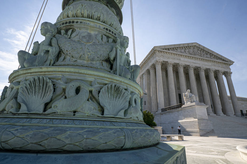 A June 17, 2019 file photo, shows the Supreme Court in Washington. Abortion rights, and protect ...