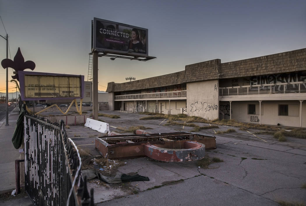 The vacant lot where the Moulin Rouge, the first desegregated hotel-casino listed on the United ...