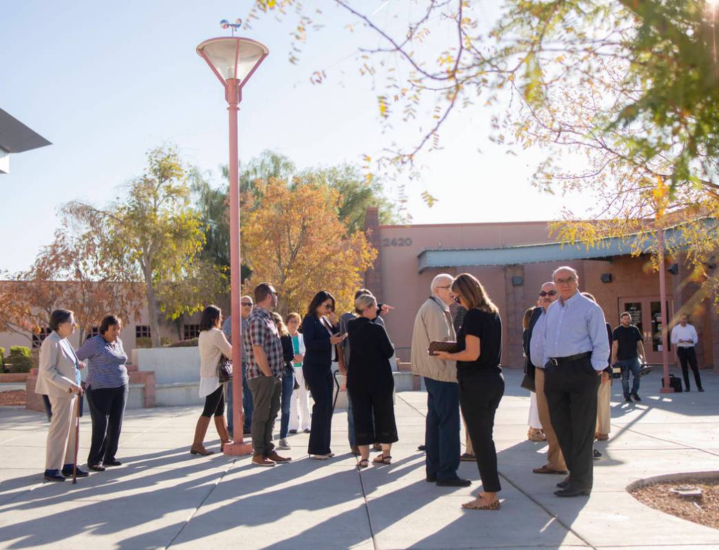 Individuals exit the courtroom in support of Michel Rantissi Jr., 46, a physical therapist who ...