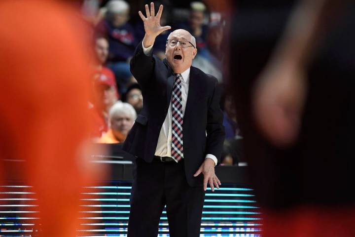 Washington Mystics head coach Mike Thibault gives instructions from the bench during the second ...