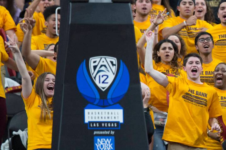 Arizona State fans cheer for the Sun Devils in the second half during their semifinal game of t ...