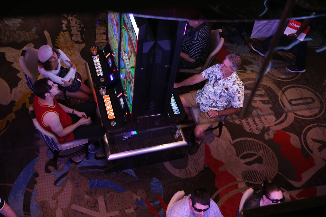 The casino floor at the Cosmopolitan hotel-casino in Las Vegas, Tuesday, Oct. 8, 2019. (Erik Ve ...