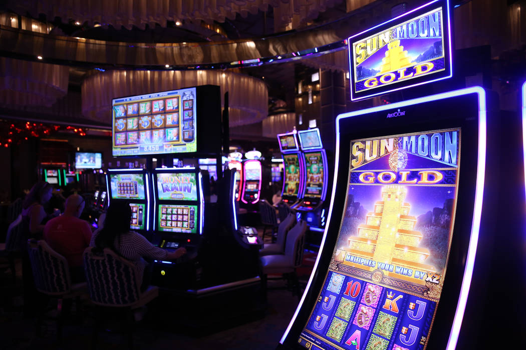 The casino floor at the Cosmopolitan hotel-casino in Las Vegas, Tuesday, Oct. 8, 2019. (Erik Ve ...