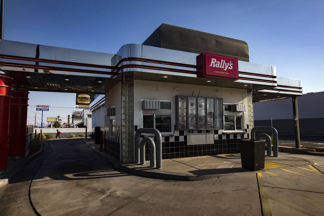 The Rally's fast food restaurant on Desert Inn Road and Boulder Highway in Las Vegas, Wednesday ...