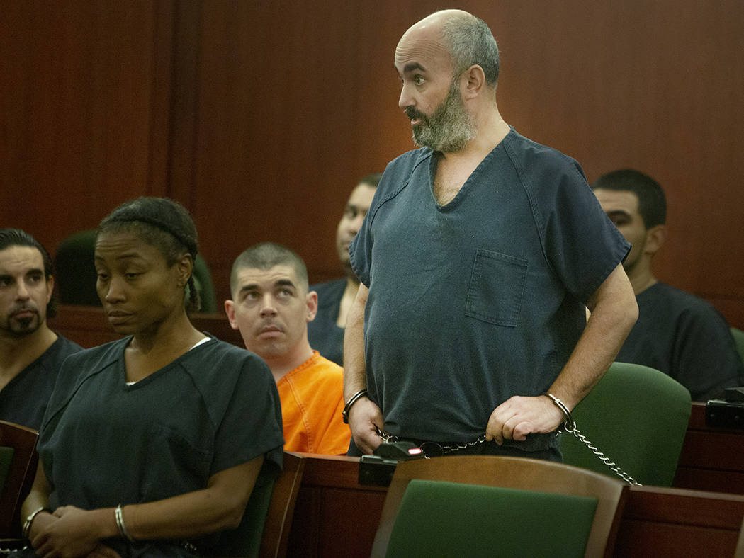 Kenneth Strauss talks to the judge during his hearing at Regional Justice Center on Tuesday, Se ...