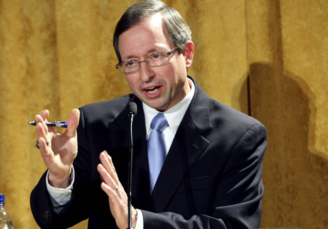 FILE - In this Dec. 9, 2011 file photo, Sam Rohrer speaks during a debate among Pennsylvania Re ...