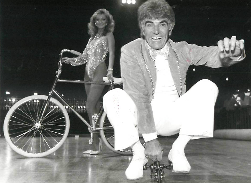 A ring master is photographed at the Circus Circus in Las Vegas. (Las Vegas Review-Journal file)