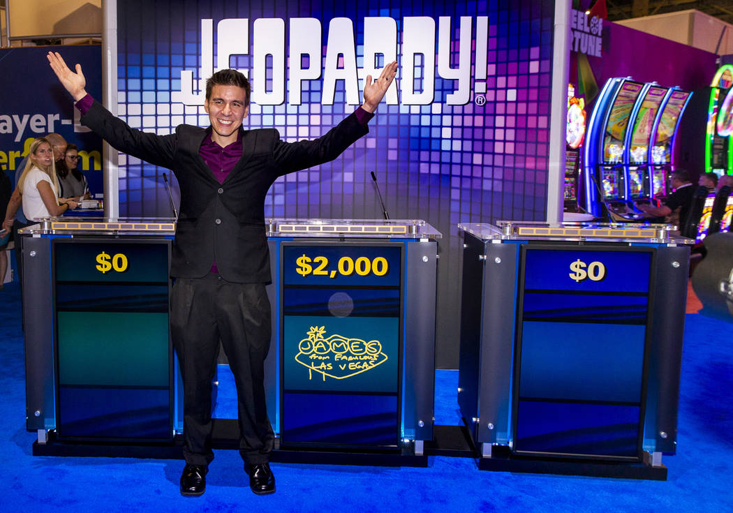 "Jeopardy!" champion James Holzhauer on hand to play a few rounds for fun with IGT ex ...