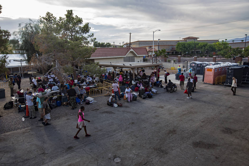 The Courtyard Homeless Resource Center in Las Vegas, Wednesday, July 24, 2019. (Rachel Aston/La ...