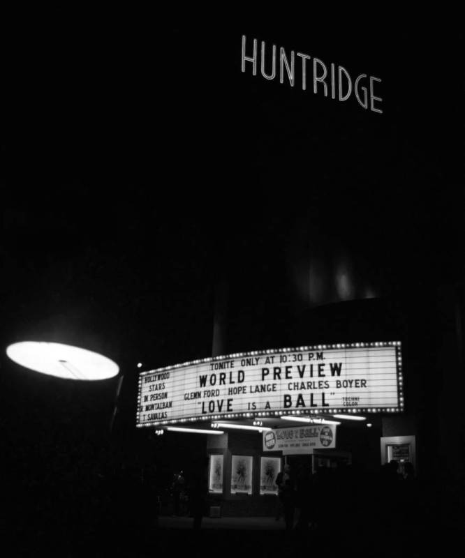 Movie premier for "Love is a Ball" at the Huntridge Theater in Las Vegas. (Review-Journal file)