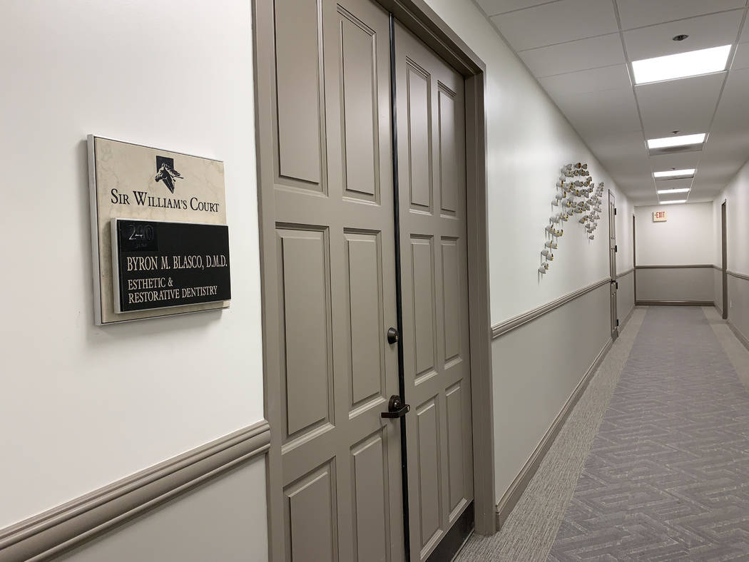 Dr. Byron Blasco's office is seen at 851 South Rampart Boulevard in Las Vegas, Thursday, Sept. ...