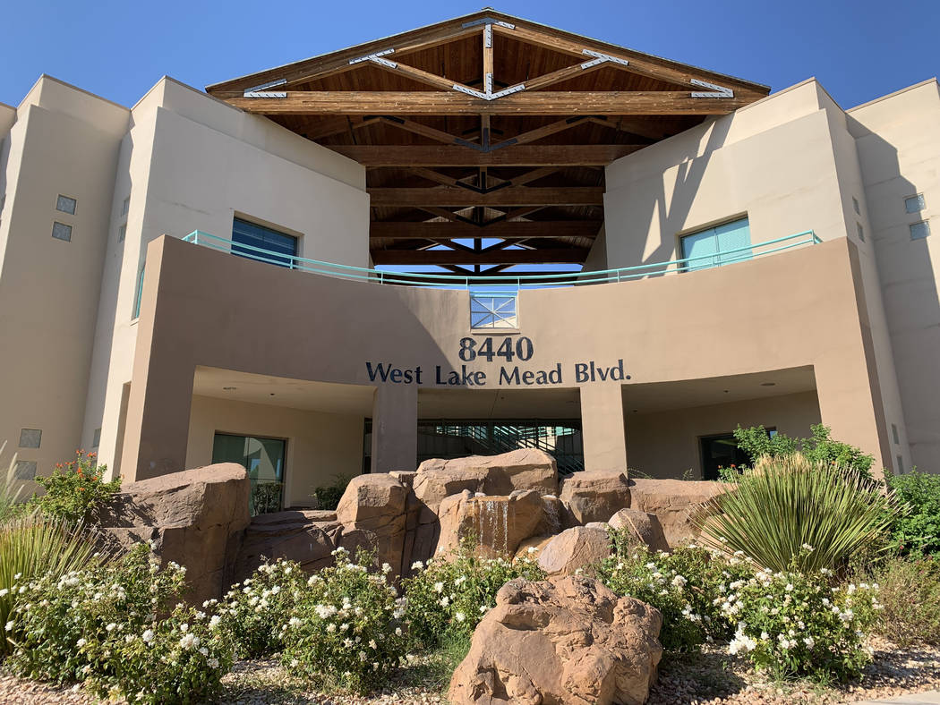 The building where Trobough Dental has an office is seen at 8440 West Lake Mead Boulevard in La ...