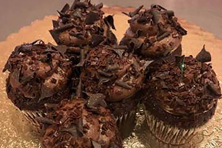 On National Chocolate Cupcake Day, which is Friday, Oct. 18, 2019, Caked Las Vegas at 7175 W. L ...