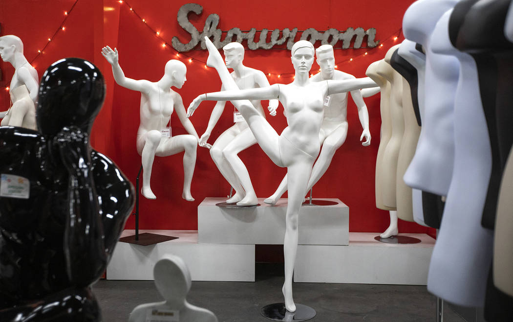 Mannequins are on display at the Las Vegas Mannequins showroom on Thursday, Oct. 17, 2019, in L ...