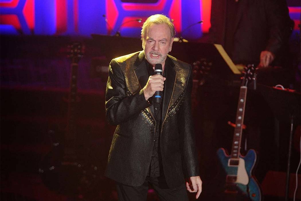 Neil Diamond performs during the 49th annual Songwriters Hall of Fame Induction and Awards gala ...