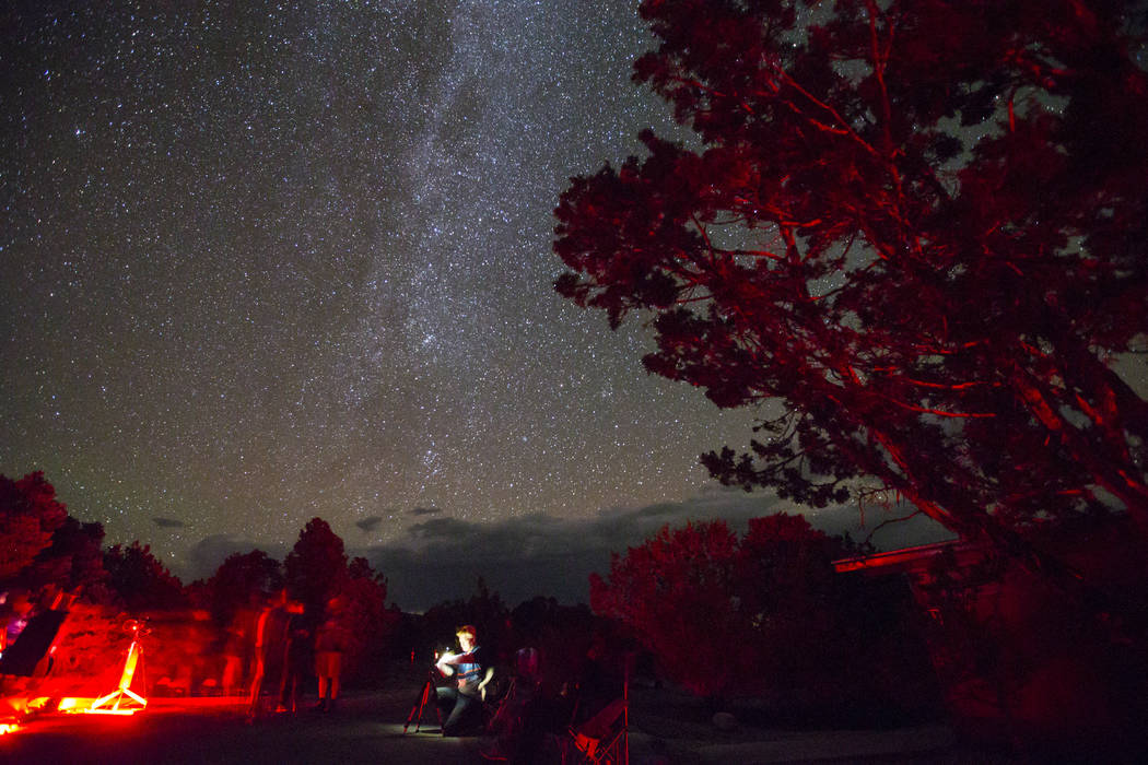 The Milky Way galaxy shines above Great Basin National Park during the final day of the annual ...