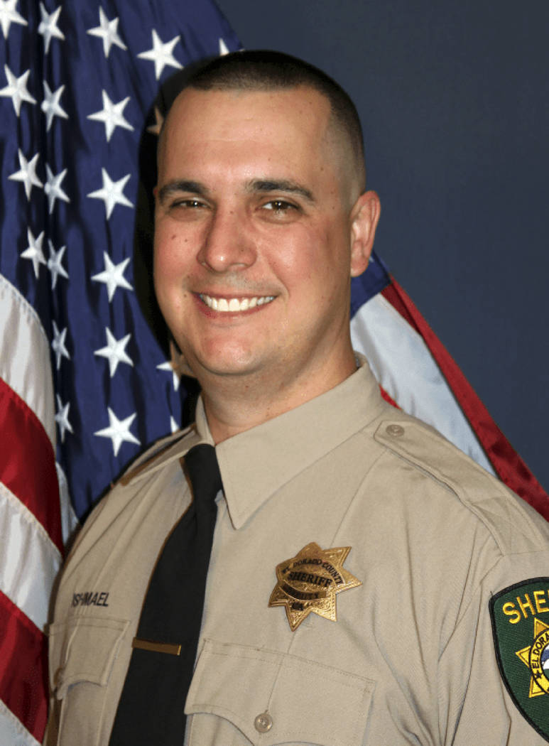 This undated photo provided by the El Dorado County Sheriff's Office shows Deputy Brian Ishmael ...