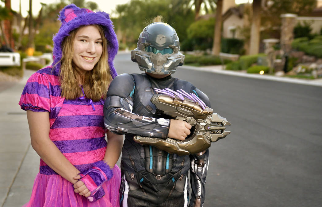 Destiny Taylor and her brother, Christian, dressed up for last year's holiday. (Bill Hughes Rea ...