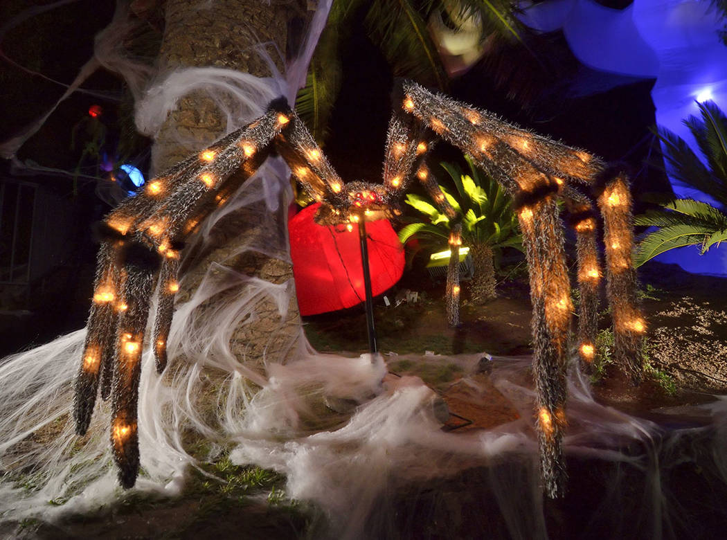 A scary spider is a on display for Halloween. (Bill Hughes Real Estate Millions)
