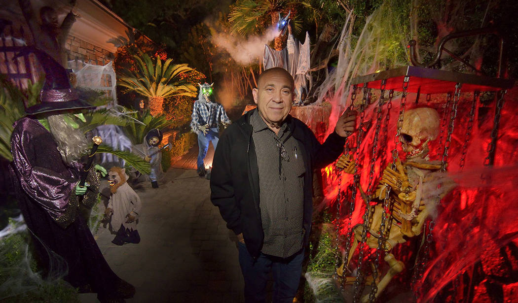 Carmine Vento goes all out with the Halloween decor at his home in MacDonald Highlands in Hende ...