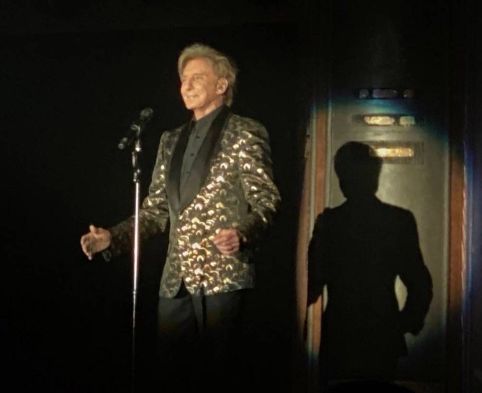 Barry Manilow performs in a surprise appearance during the "Evening to Save Lives," benefitting ...