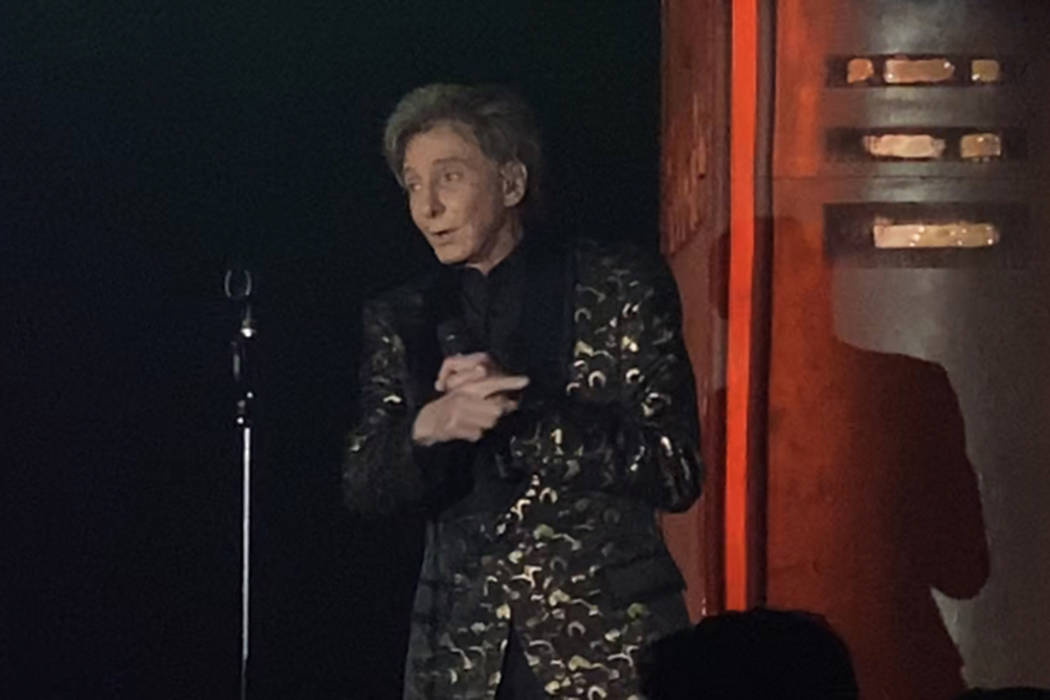 Barry Manilow performs in a surprise appearance during the "Evening to Save Lives," benefitting ...