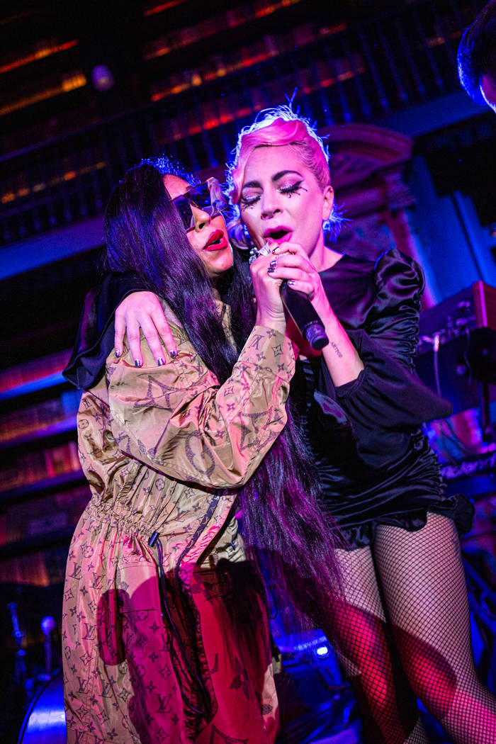 Ashanti and Lady Gaga perform at Brian Newman's "After Dark" show at NoMad Restaurant on Saturd ...
