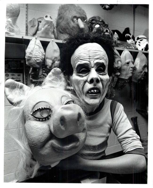 It's 1979, and "Miss Piggy" is among the most popular masks of the Halloween season. (Las Vegas ...