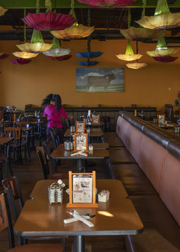 The interior of Rise & Shine winds down from lunch service on Friday, Oct. 25, 2019, at Souther ...