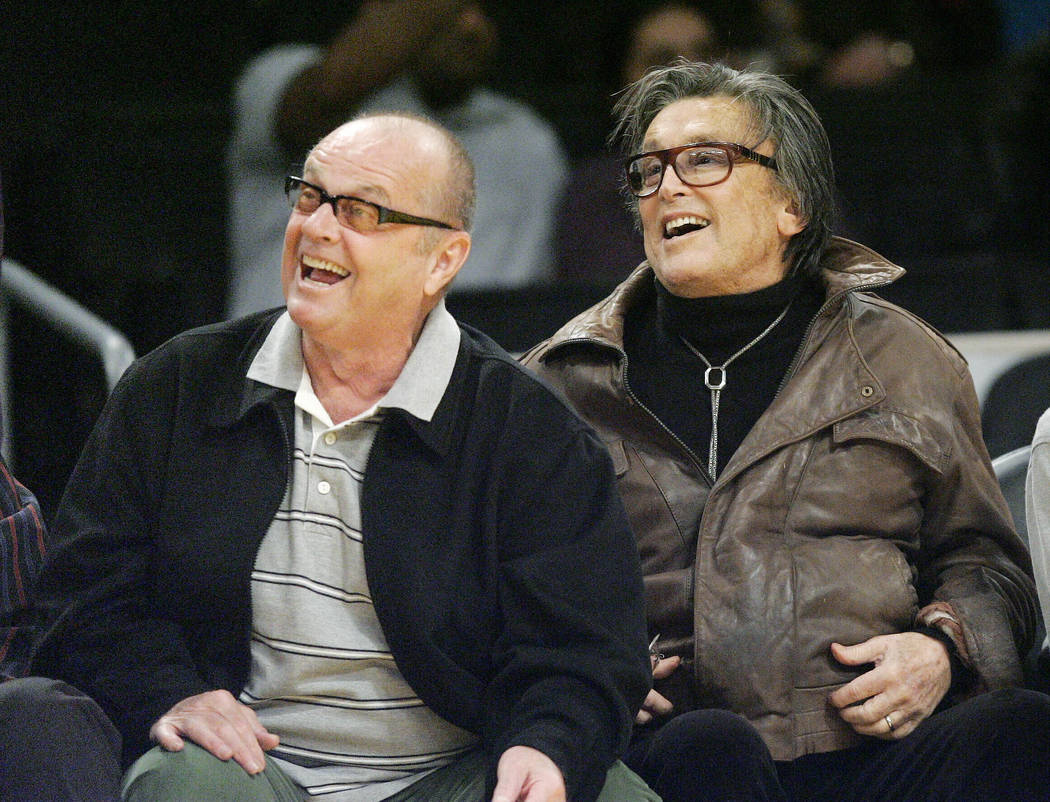This March 27, 2007 file photo shows producer Robert Evans, right, and actor Jack Nicholson at ...