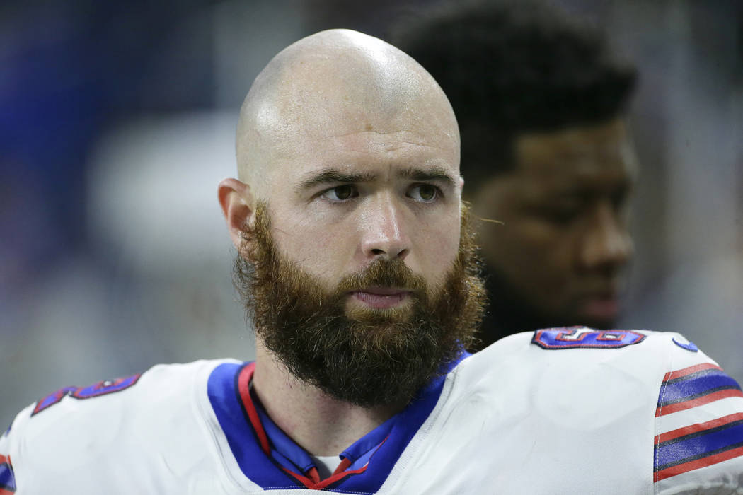 Buffalo Bills offensive lineman Erik Magnuson during the second half of an NFL preseason footba ...