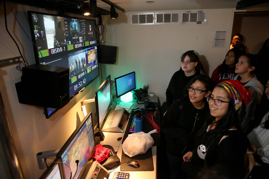 Eighth graders check out The Observatory during Battle Born Girls Innovate educational program ...