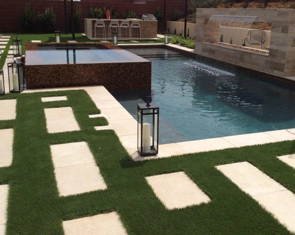 As a landscape designer, Jonathan Spears appreciates how synthetic turf adds a new dash of crea ...