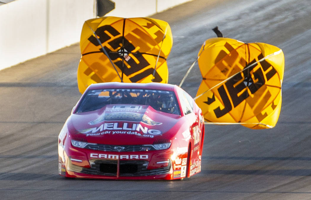 Pro Stock racer Erica Enders wins the final round of the Dodge NHRA Nationals at the Las Vegas ...