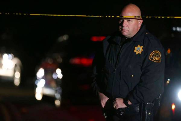 Contra Costa County Sheriff deputies investigate a multiple shooting in Orinda, Calif., on Thur ...