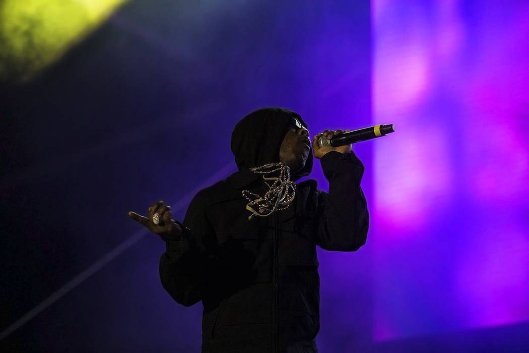 Lil Uzi Vert performs on the Roll the Dice stage during the Day N Vegas music festival on Frida ...