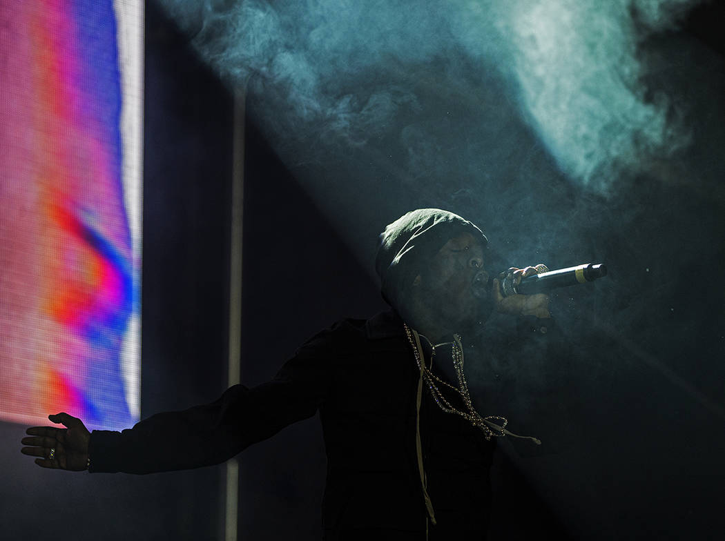 Lil Uzi Vert performs on the Roll the Dice stage during the Day N Vegas music festival on Frida ...