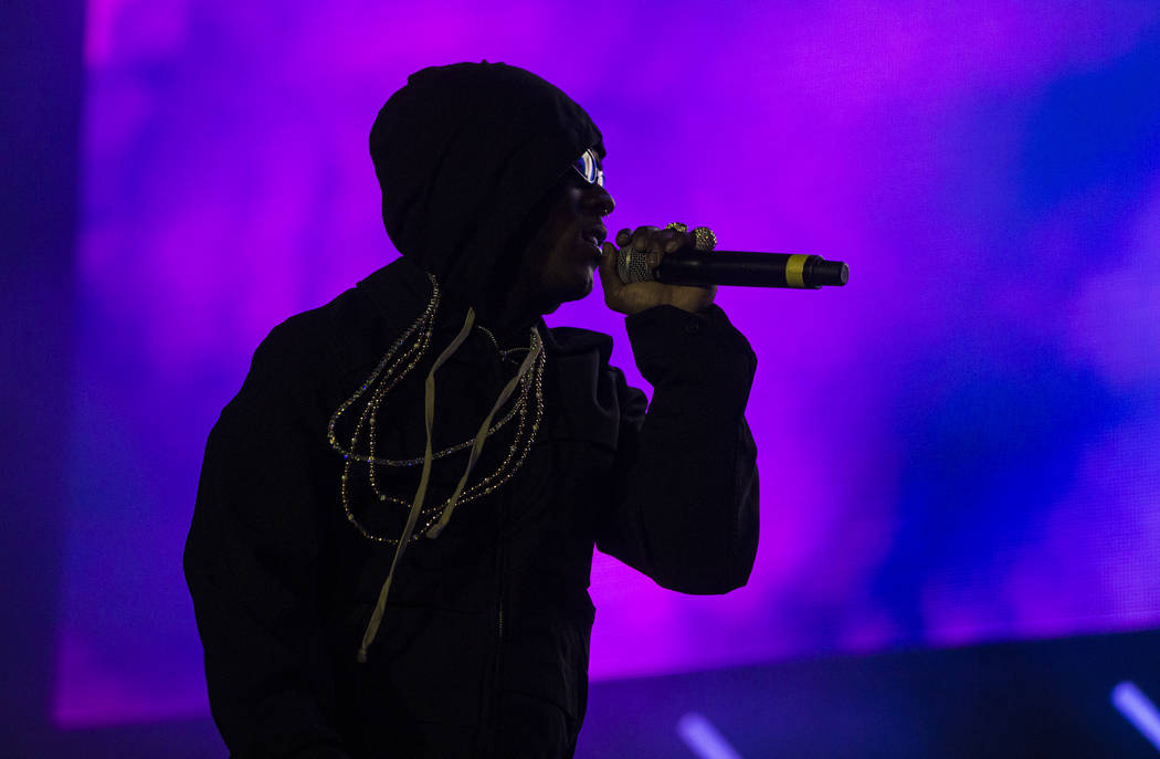 Lil Uzi Vert performs on the Roll the Dice stage during the Day N Vegas music festival on Frida ...