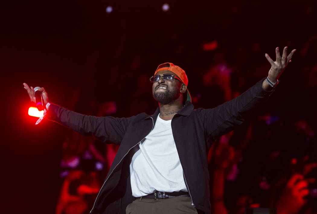 Schoolboy Q performs on the Jackpot stage during Day N Vegas music festival on Sunday, Nov. 3, ...